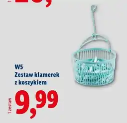 Lidl Zestaw klamerek z koszykiem oferta