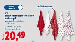 Lidl Zestaw 5 ściereczek i ręczników kuchennych oferta