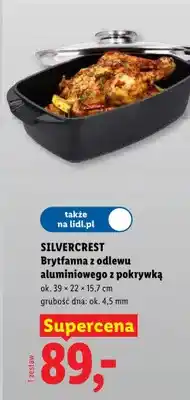 Lidl Brytfanna z dużego rondlu aluminiowego z pokrywką oferta