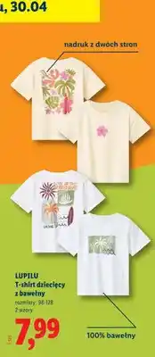 Lidl T-shirt dziecięcy z bawełny oferta