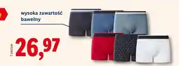 Lidl Bokserki męskie z bawełną, 3 pary oferta