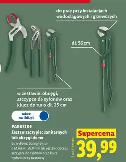 Lidl Zestaw szczypiec sanitarnych lub obcęgi do rur oferta
