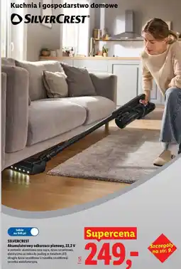 Lidl SILVERCREST Akumulatorowy odkurzacz pionowy, 22,2 V oferta
