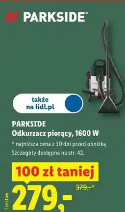 Lidl Parkside Odkurzacz piorący, 1600 W oferta