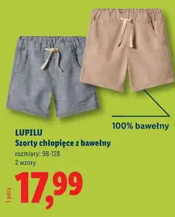 Lidl LUPILU Szorty chłopięce z bawełny oferta