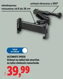 Lidl ULTIMATE SPEED Uchwyt na tablet lub smartfon na tylne siedzenie samochodu oferta