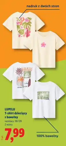 Lidl LUPILU T-shirt dziecięcy z bawełny oferta