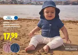 Lidl LUPILU Spodnie niemowlęce z bawełny muślinowej oferta
