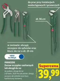 Lidl Zestaw szczypiec sanitarnych lub obcęgi do rur PARKSIDE oferta