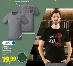 Lidl T-shirt męski z biobawełny oferta