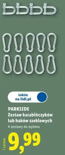 Lidl Zestaw karabińczyków lub haków szeklowych oferta