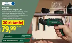 Lidl PARKSIDE Akumulatorowa wkrętarka, 4 V oferta