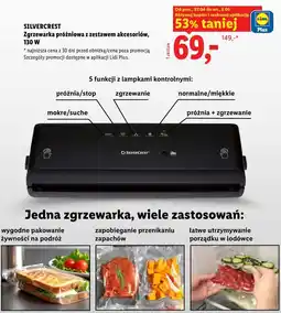 Lidl Zgrzewarka próżniowa z zestawem akcesoriów, 130 W SILVERCREST oferta