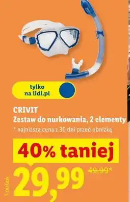 Lidl CRIVIT Zestaw do nurkowania, 2 elementy oferta