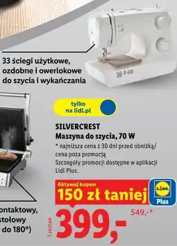 Lidl Maszyna do szycia, 70 W oferta