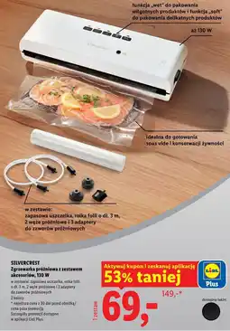 Lidl SILVERCREST Zgrzewarka próżniowa z zestawem akcesoriów, 130 W oferta