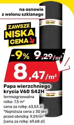 Bricomarche Papa wierzchniego krycia V60 S42H termozgrzewalna oferta