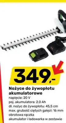 Bricomarche Nożyce do żywopłotu akumulatorowe oferta