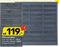 Bricomarche Płot szczelny 90x180cm impregnacja szara oferta