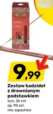 Bricomarche Zestaw kadzideł z drewnianym podstawkiem oferta