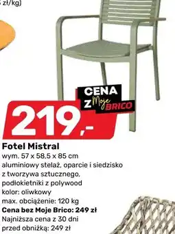 Bricomarche Fotel Mistral oferta