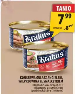 Arhelan Konserwa gulasz angielski, wieprzowina ze smalczykiem oferta