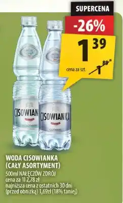 Arhelan Woda Cisowianka (cały asortyment) oferta