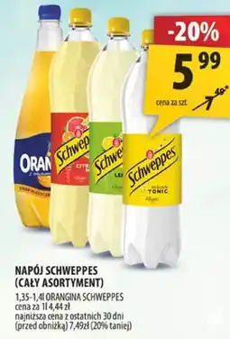 Arhelan Napój Schweppes (cały asortyment) oferta