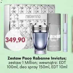 Astor Paco Rabanne Zestaw Invictus oferta