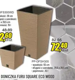 Unimet Doniczka Furu Square Eco Wood oferta