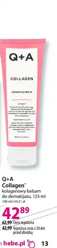 Hebe Q+a Collagen kolagenowy balsam do demakijażu oferta