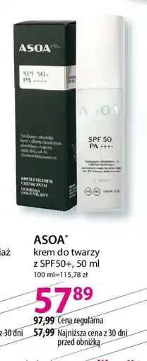 Hebe Asoa krem do twarzy z SPF50+ oferta