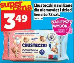 Topaz Chusteczki nawilżane dla niemowląt i dzieci Sensito oferta