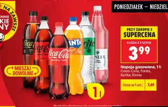 Napoje gazowane, Coca-Cola, Fanta, Sprite, Kinley