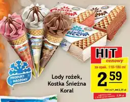 Gram Market Lody rożek, Kostka Śnieżna Koral oferta