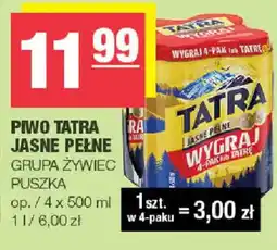 EuroSPAR Piwo Tatra Jasne Pełne oferta