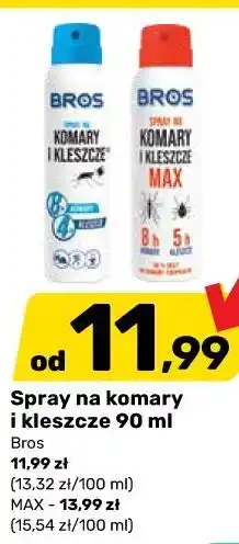 Bricomarche Spray na komary i kleszcze 90 ml Bros oferta