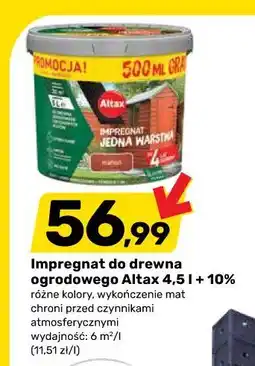 Bricomarche Impregnat do drewna ogrodowego Altax 4,5 l + 10% oferta