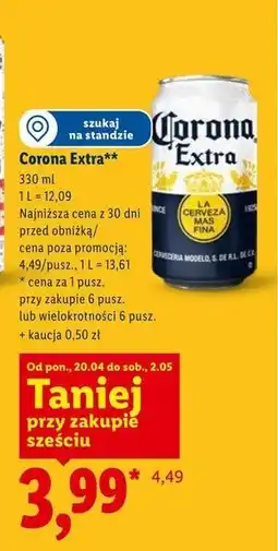 Lidl Piwo Corona Extra oferta