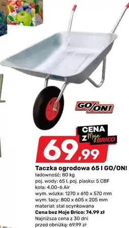 Bricomarche Taczka ogrodowa 65 l GO/ON! oferta