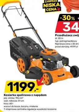 Bricomarche Kosiarka spalinowa z napędem poj. silnika: 196 cm3 szer. robocza: 51 cm kosz oferta