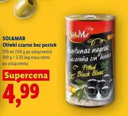 Lidl Oliwki czarne bez pestek Sol&Mar oferta