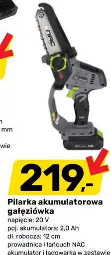 Bricomarche Pilarka akumulatorowa gałęziówka oferta