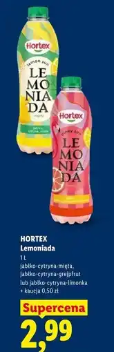 Lidl Napój jabłko-cytryna-limonka-trawa cytrynowa Hortex Lemoniada oferta