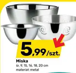 Bricomarche Miska śr. 9, 15, 16, 18, 20 cm, materiał: metal oferta