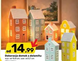 Bricomarche Dekoracja domek z dolomitu wys. od 10,8 cm, szer. od 5,7 cm różne kolory oferta