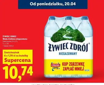 Lidl Woda niegazowana Żywiec Zdrój oferta