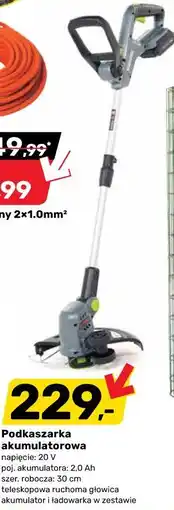 Bricomarche Podkaszarka akumulatorowa napięcie: 20 V poj. akumulatora: 2,0 Ah oferta