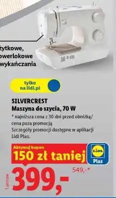 Lidl SILVERCREST Maszyna do szycia, 70 W oferta
