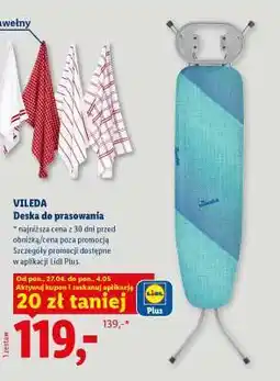 Lidl VILEDA Deska do prasowania oferta